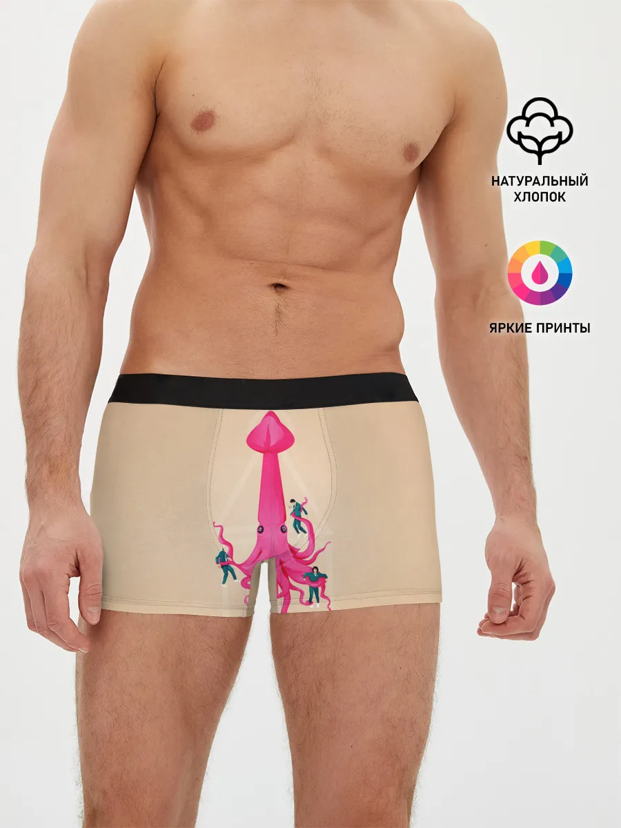 Мужские трусы боксеры / В плену у Кальмара