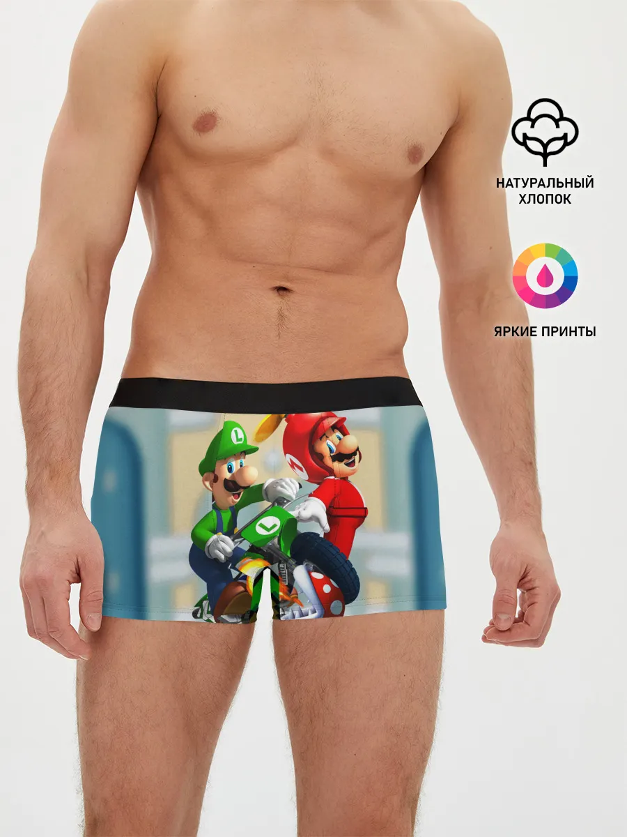 Мужские трусы боксеры / MarioHelmet