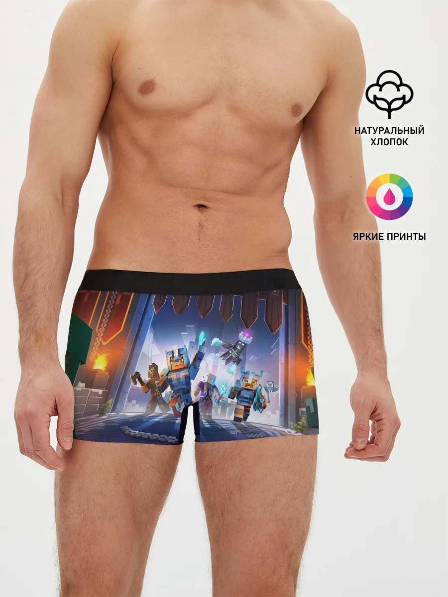 Мужские трусы боксеры / MINECRAFT АРМИЯ КРИПЕРОВ