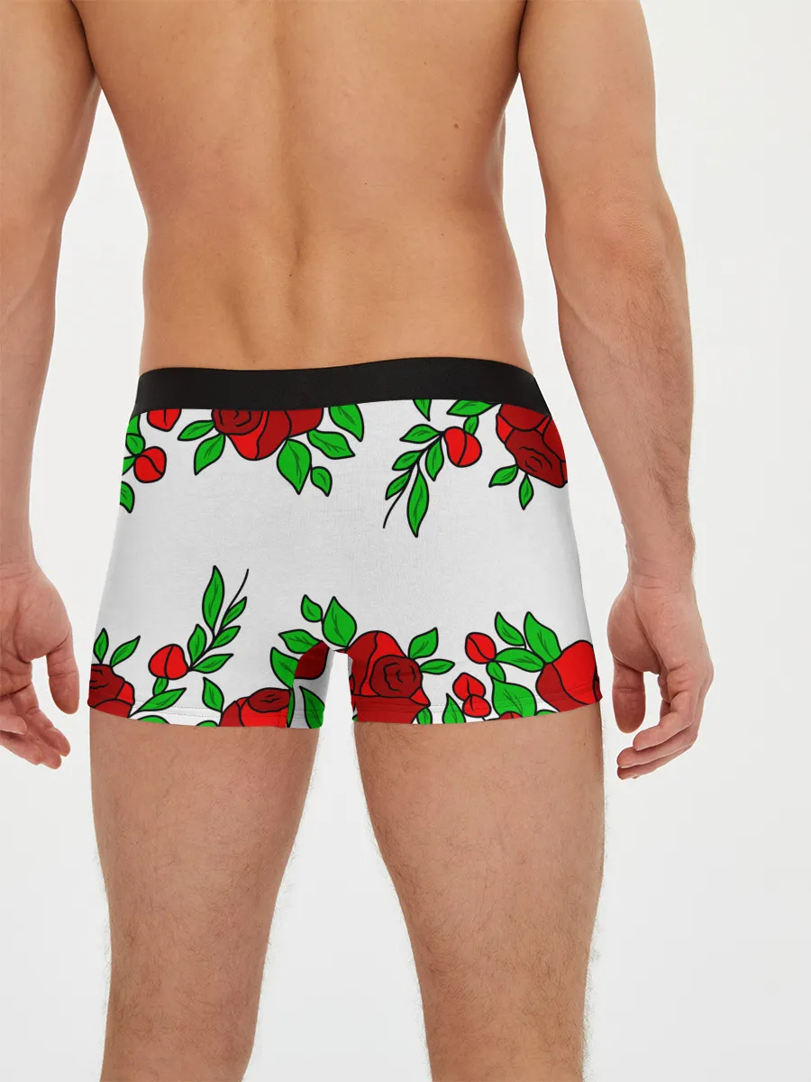 Мужские трусы боксеры / Светлана в розах