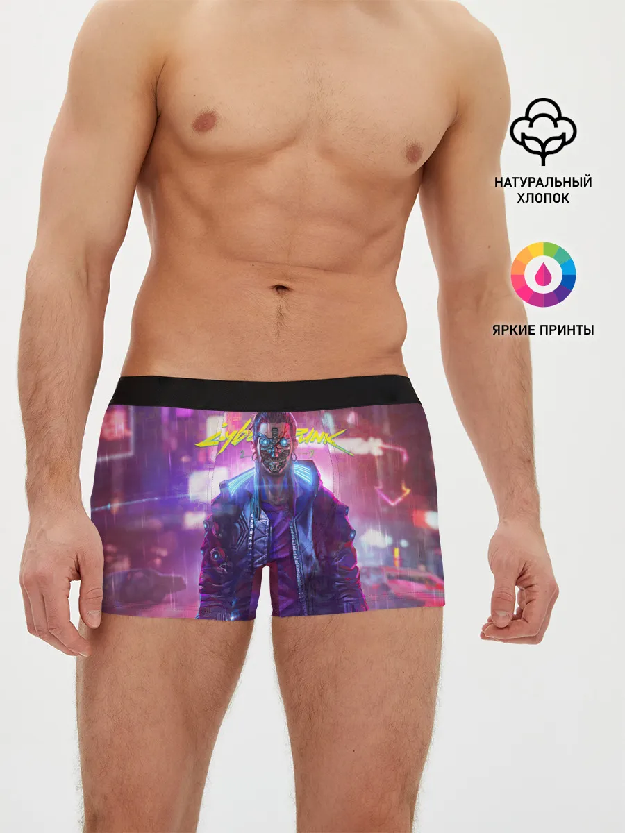 Мужские трусы боксеры / CYBERPUNK 2077 SAMURAI, ХАОС
