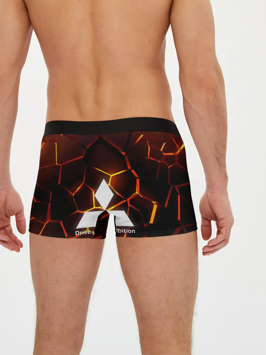 Мужские трусы боксеры / 3D плиты с подсветкой | Митсубиси