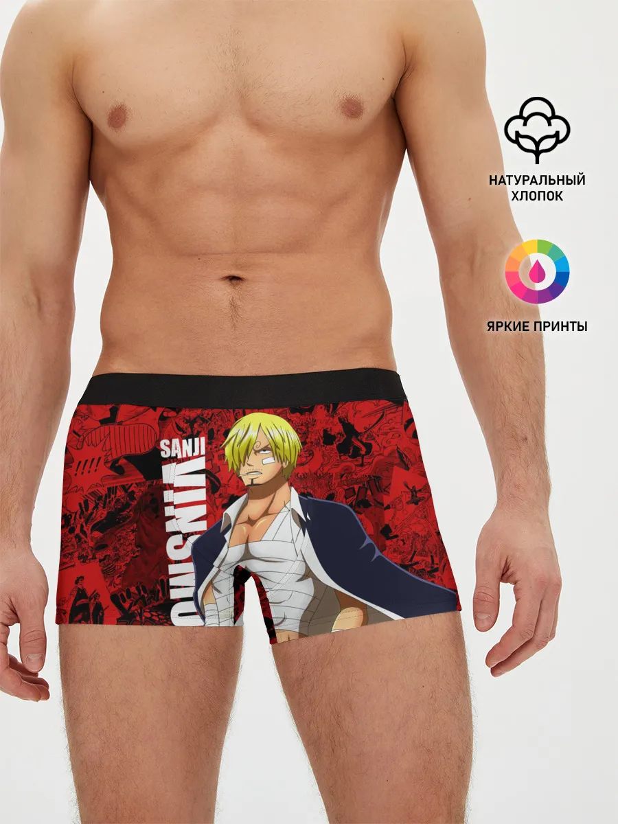 Мужские трусы боксеры / Санджи Винсмок, One Piece
