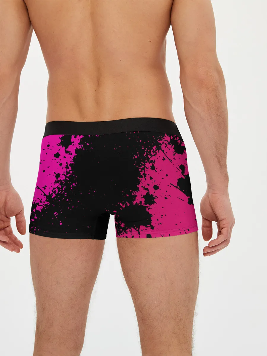 Мужские трусы боксеры / Squid Game брызги красок стража.