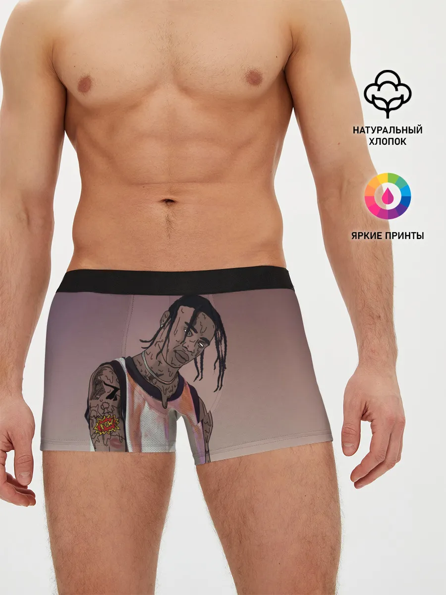 Мужские трусы боксеры / Потёкший Тревис