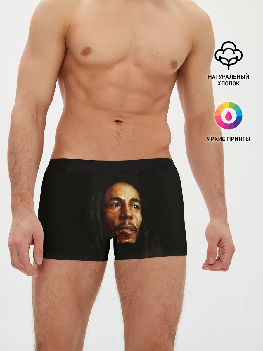 Мужские трусы боксеры / Bob Marley Art