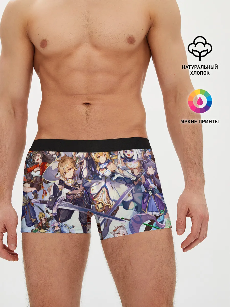 Мужские трусы боксеры / GENSHIN IMPACT ПЕРСОНАЖИ