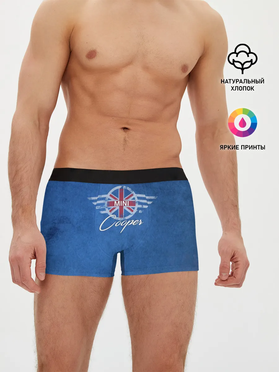 Мужские трусы боксеры / Логотип Mini.