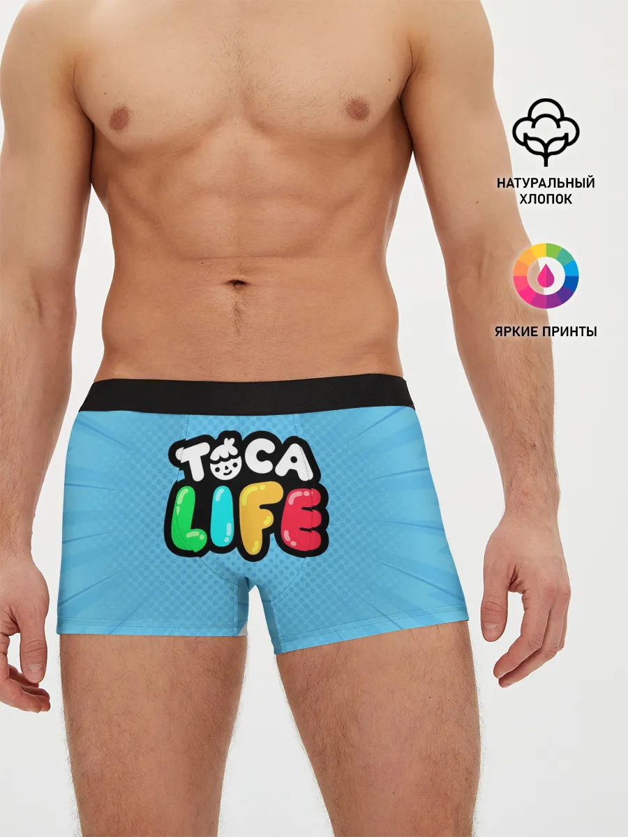 Мужские трусы боксеры / Toca Boca logo | Тока Бока логотип