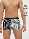Мужские трусы боксеры / ТОКИЙСКИЕ МСТИТЕЛИ ЛОГОБОМБИНГ ЧБ