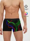 Мужские трусы боксеры / Неоновый хаос 3D/Neon chaos 3D