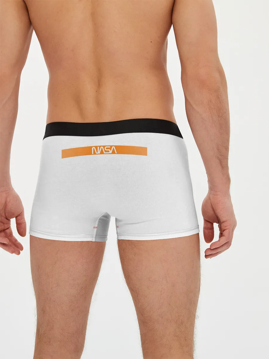 Мужские трусы боксеры / NASA БЕЛАЯ ФОРМА | НАСА WHITE UNIFORM