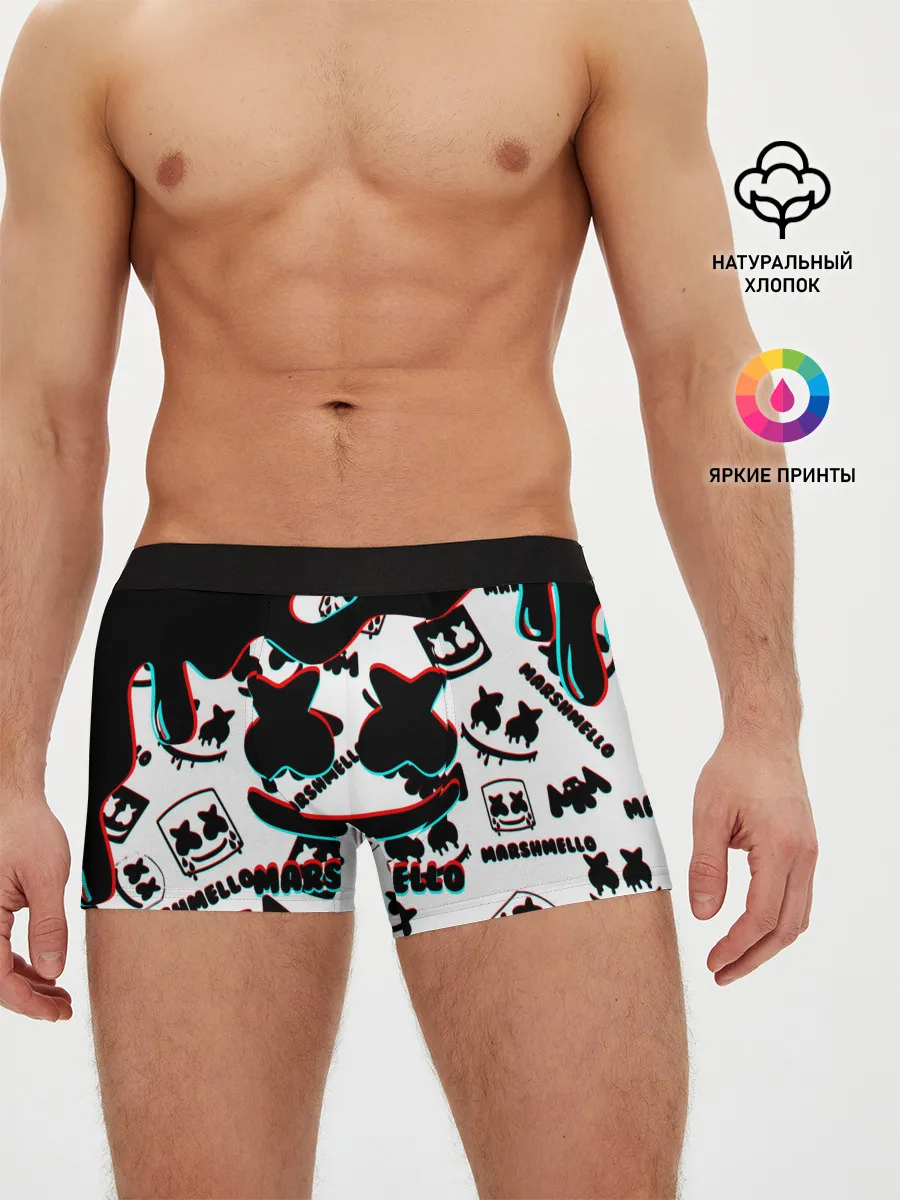 Мужские трусы боксеры / MARSHMELLO GLITCH.