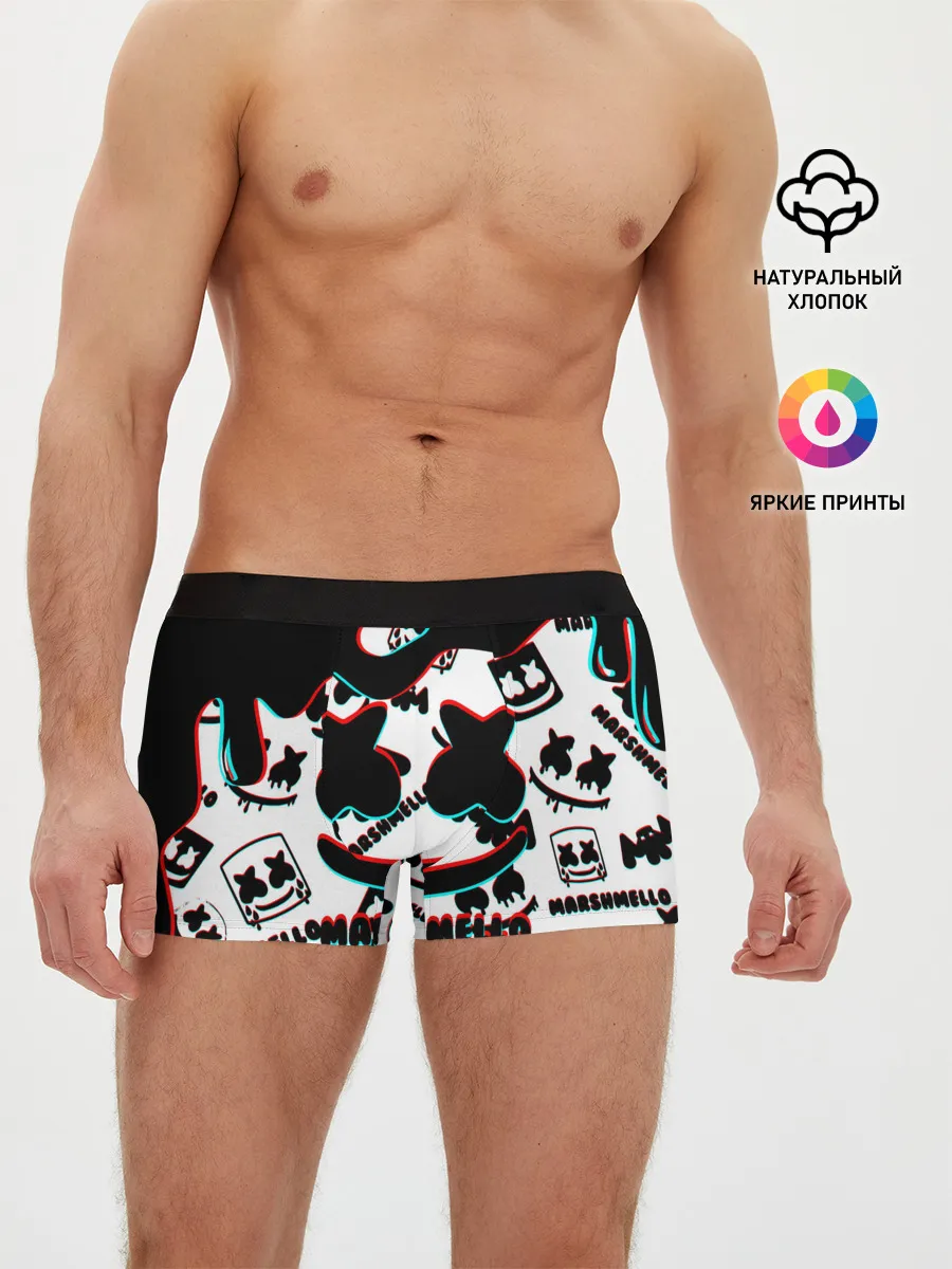 Мужские трусы боксеры / MARSHMELLO GLITCH.