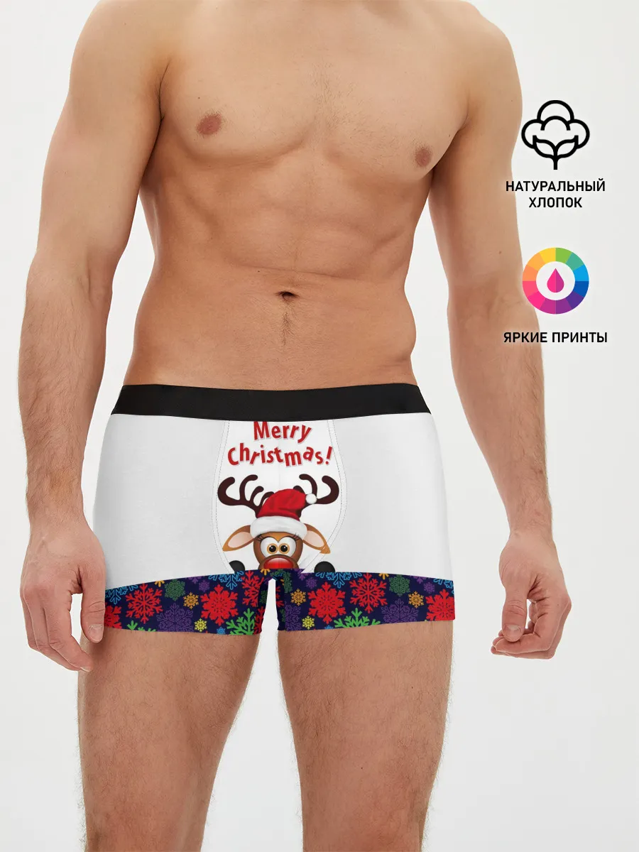 Мужские трусы боксеры / Merry Christmas