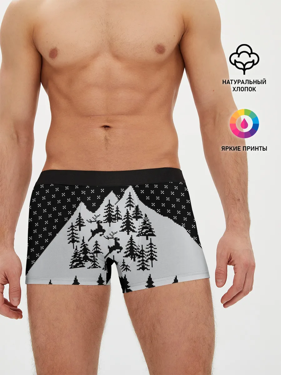 Мужские трусы боксеры / Северные Олени в Горах