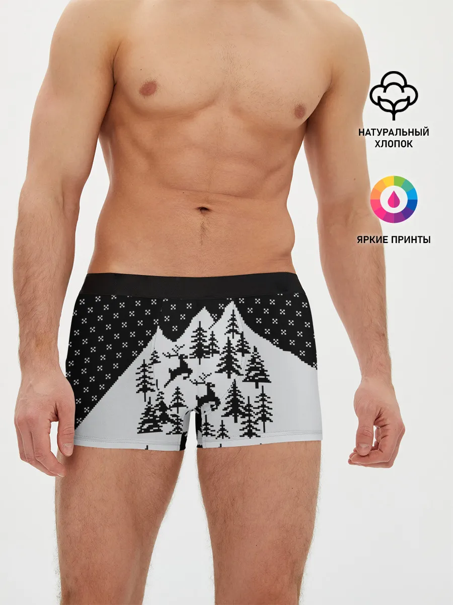 Мужские трусы боксеры / Северные Олени в Горах
