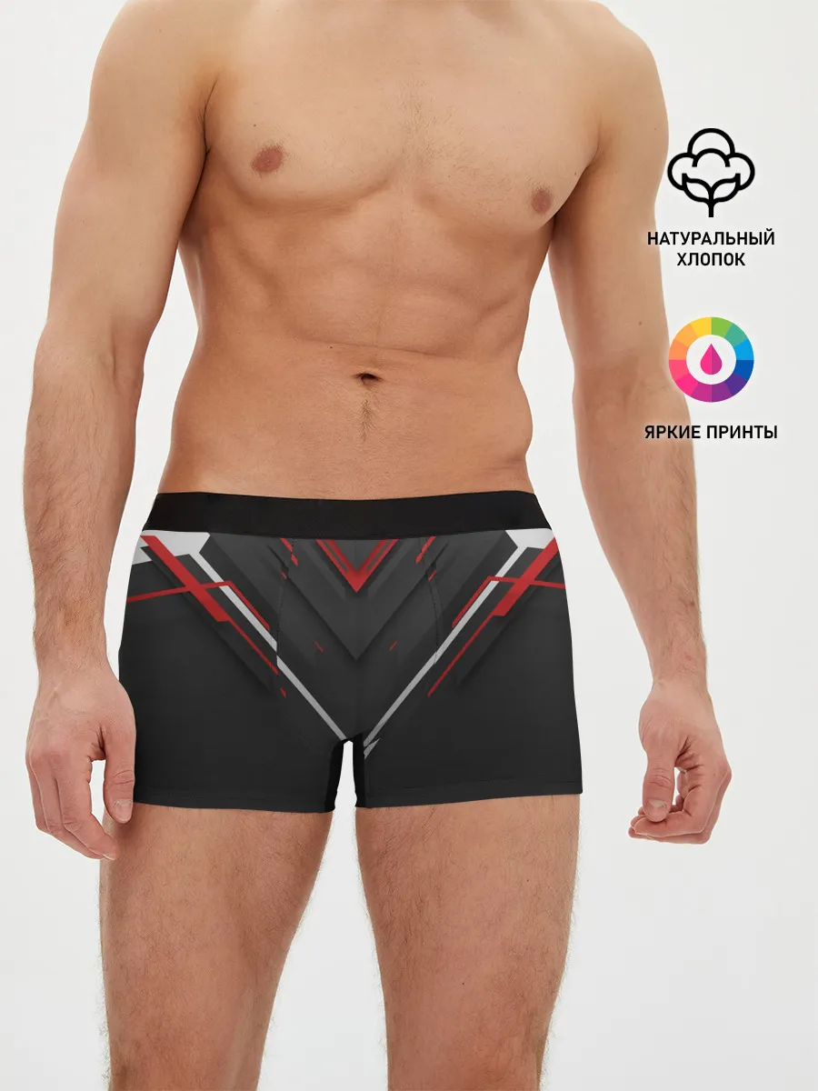 Мужские трусы боксеры / футуристический вектор