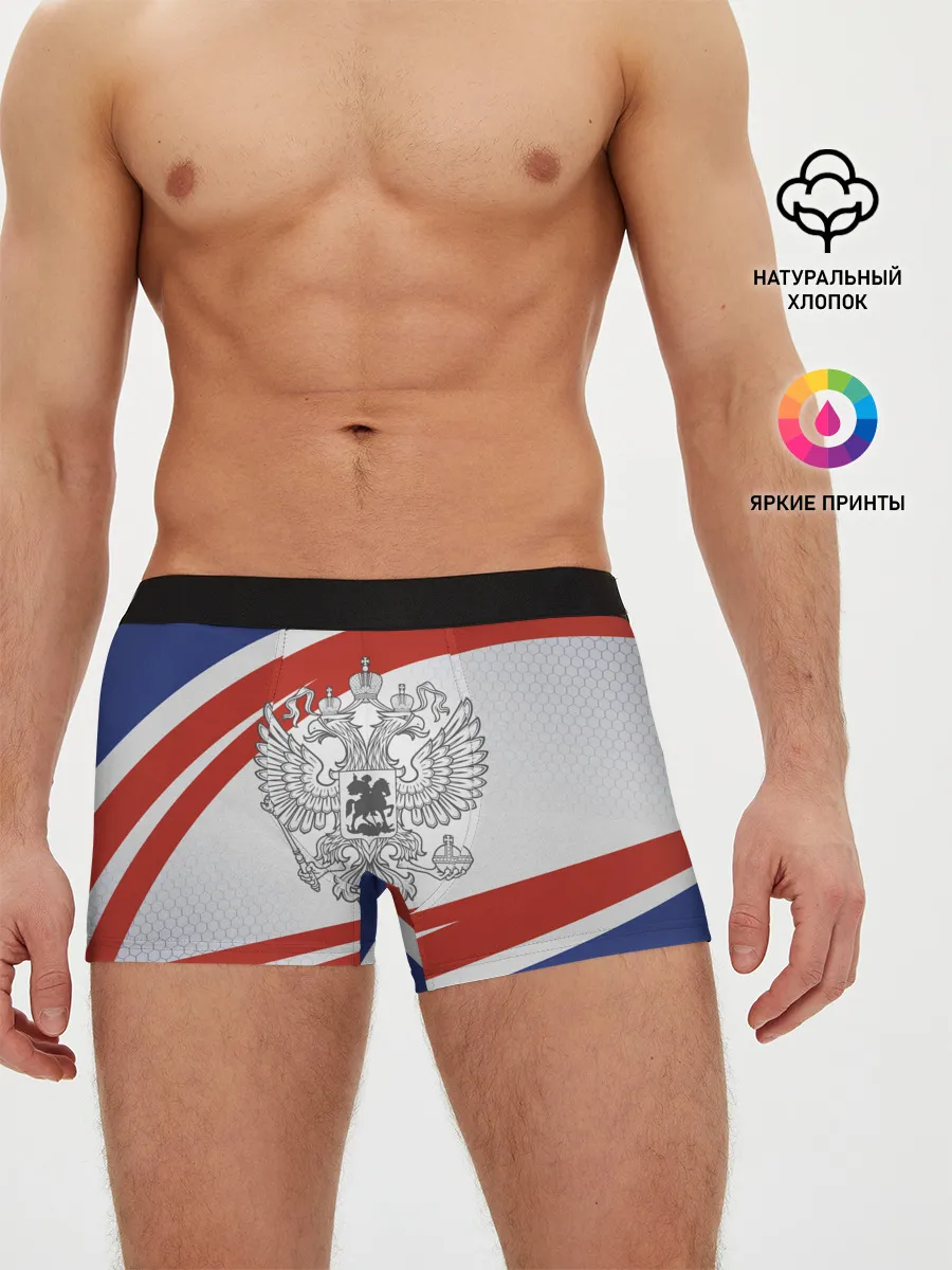 Мужские трусы боксеры / Герб России