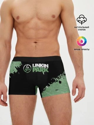 Мужские трусы боксеры / Линкин Парк в стиле Гранж | Linkin Park