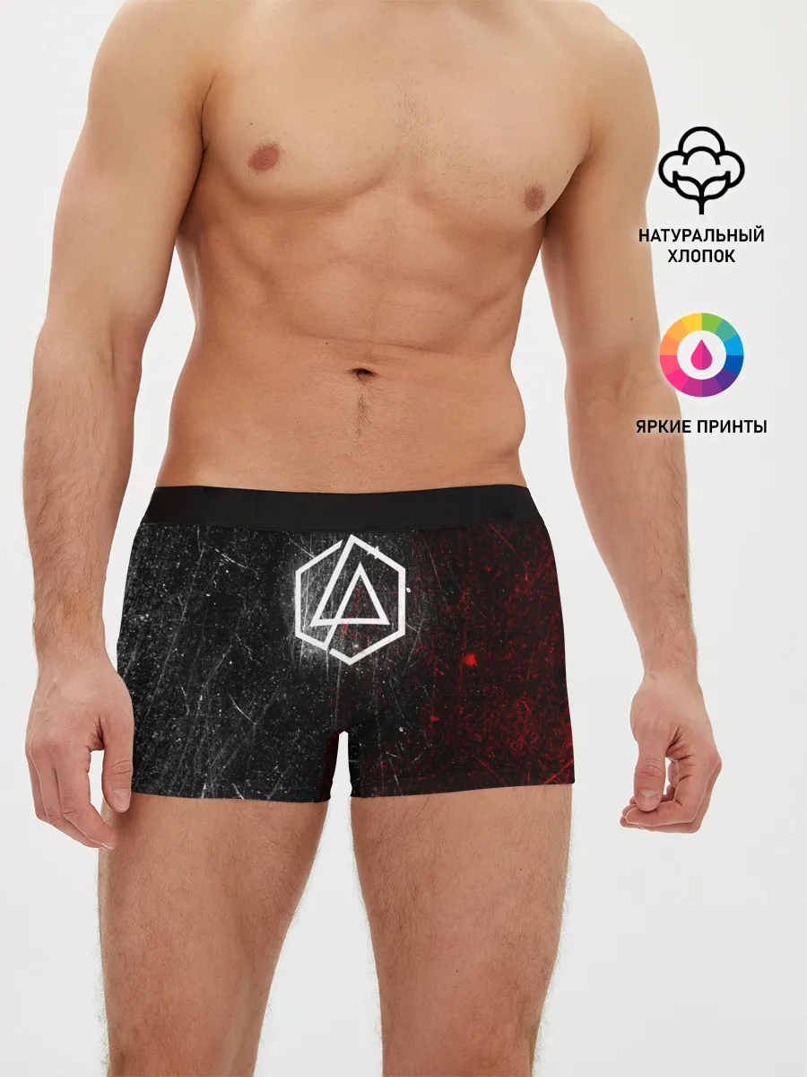 Мужские трусы боксеры / Linkin Park Logo | Линкин Парк