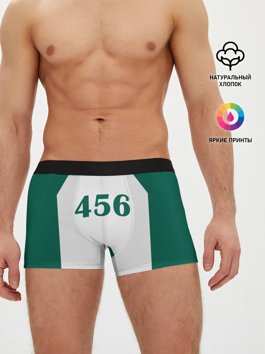 Мужские трусы боксеры / Как в Игре в Кальмара. Футболка 456 игрока