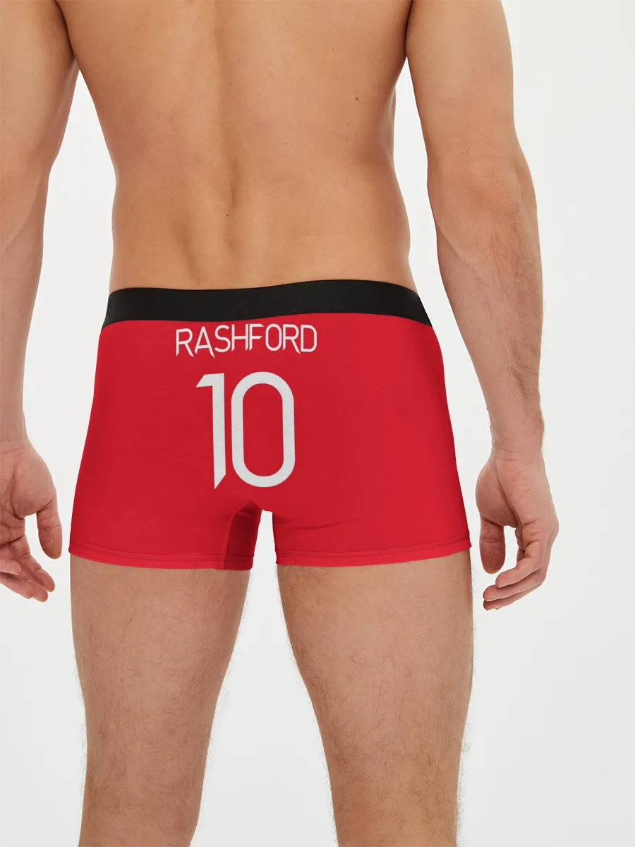 Мужские трусы боксеры / Маркус Рашфорд, Манчестер Юнайтед