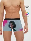 Мужские трусы боксеры / 067 | Розовые брызги