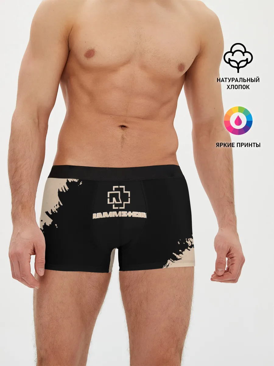 Мужские трусы боксеры / RAMMSTEIN | Рамштайн Рок Лого