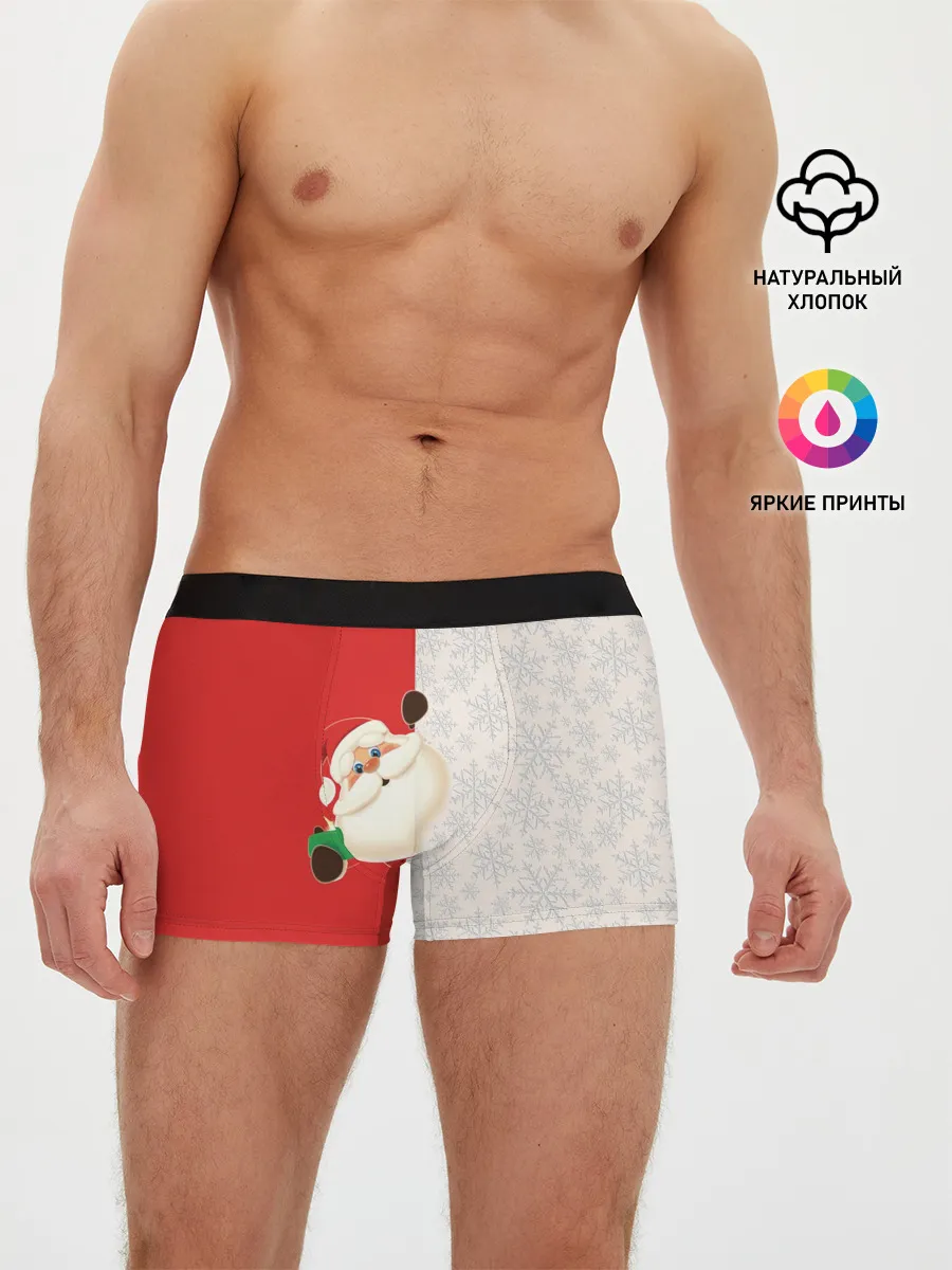 Мужские трусы боксеры / Дед Мороз