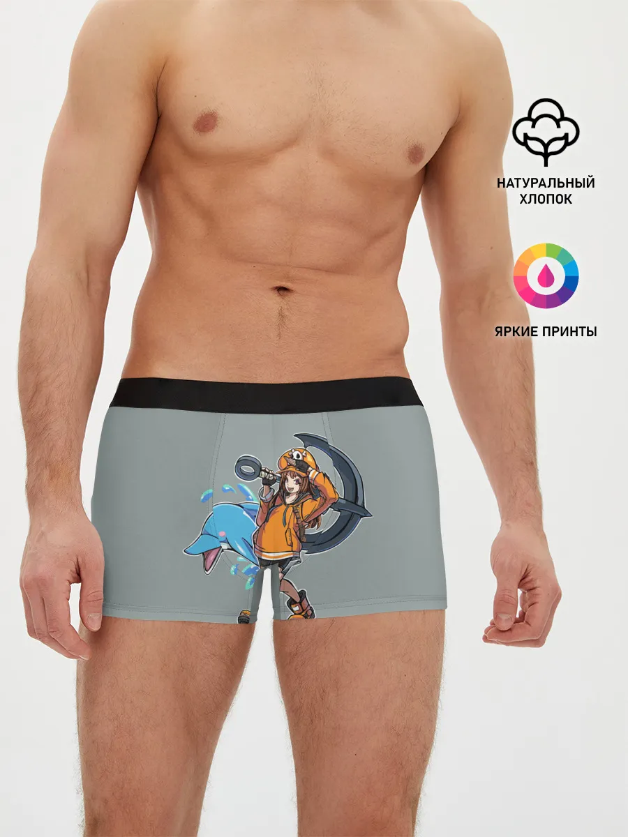 Мужские трусы боксеры / May whith dolphin