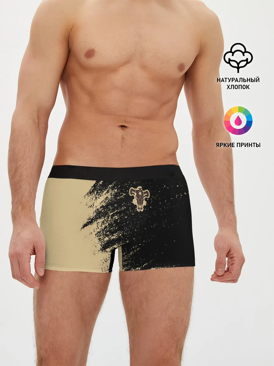 Мужские трусы боксеры / Black clover bull.