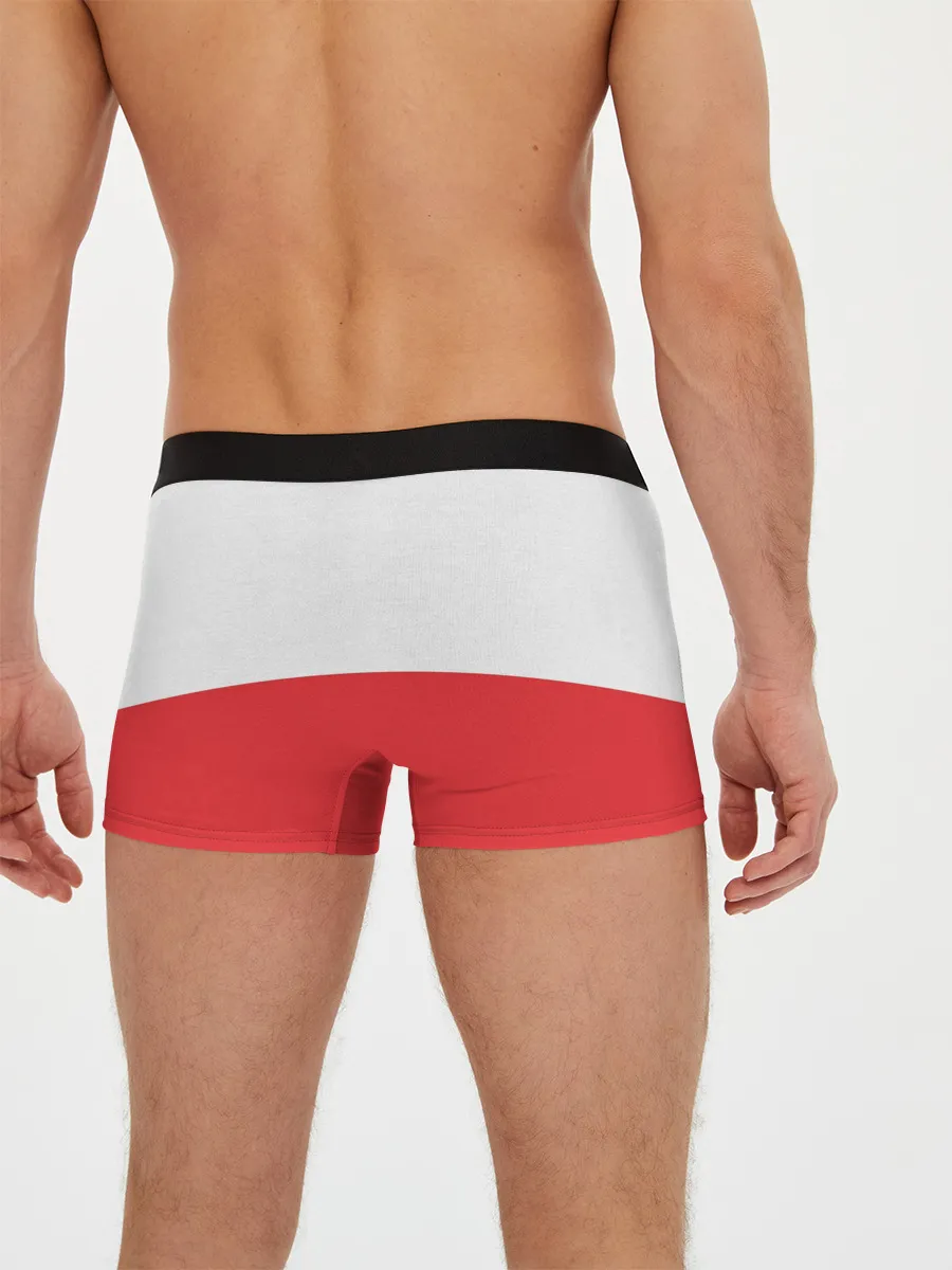 Мужские трусы боксеры / Санта с 2 Оленями