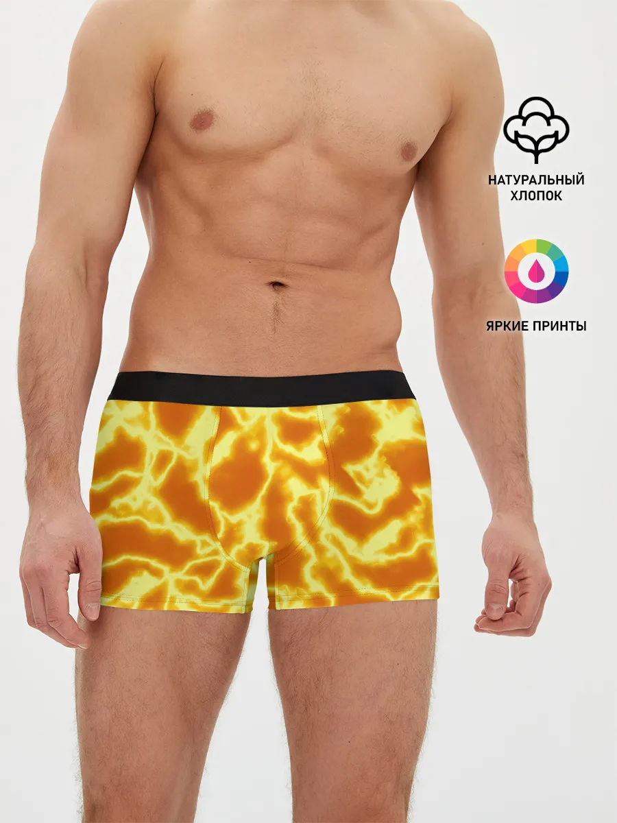 Мужские трусы боксеры / Огненная вспышка