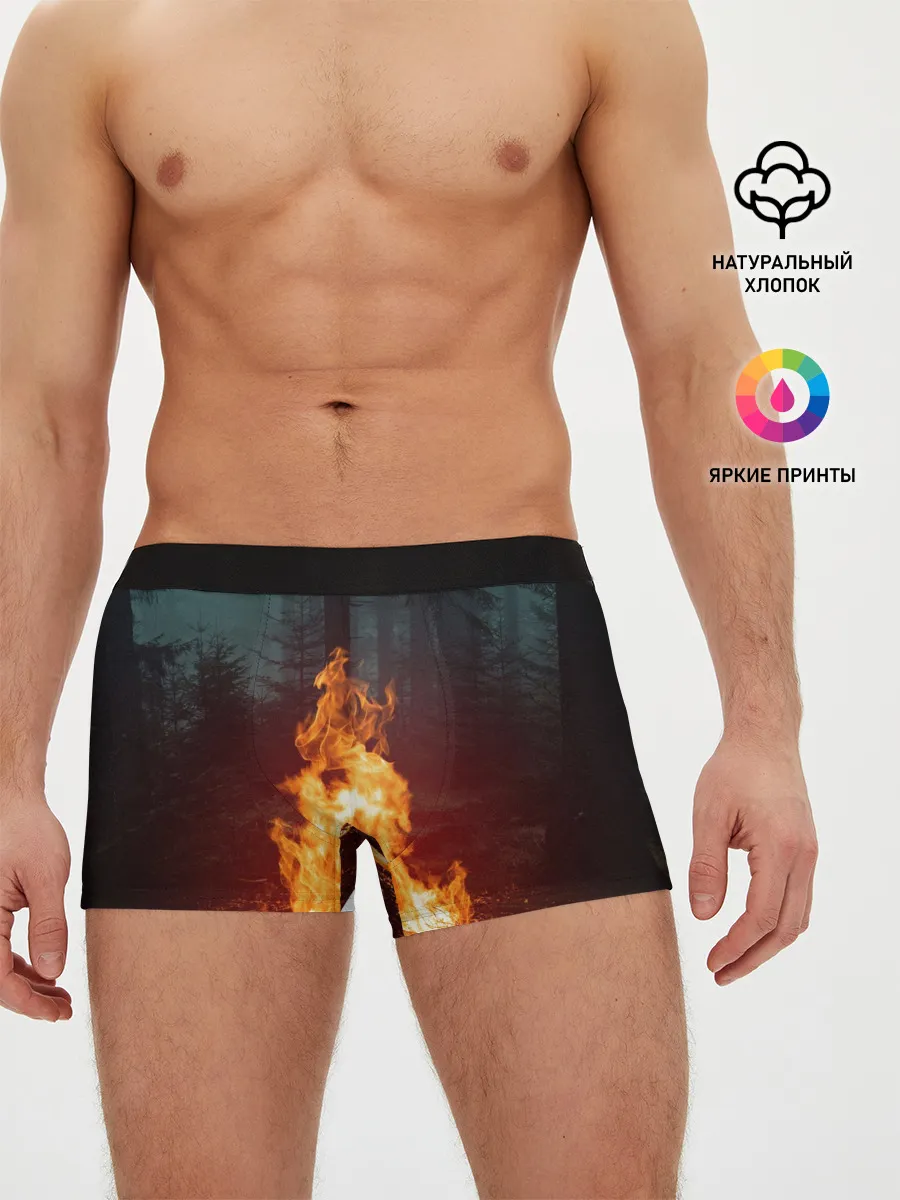 Мужские трусы боксеры / Пикник в лесу
