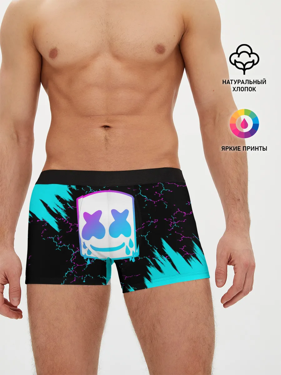 Мужские трусы боксеры / MARSHMELLO NEON: МАРШМЕЛЛО НЕОН.