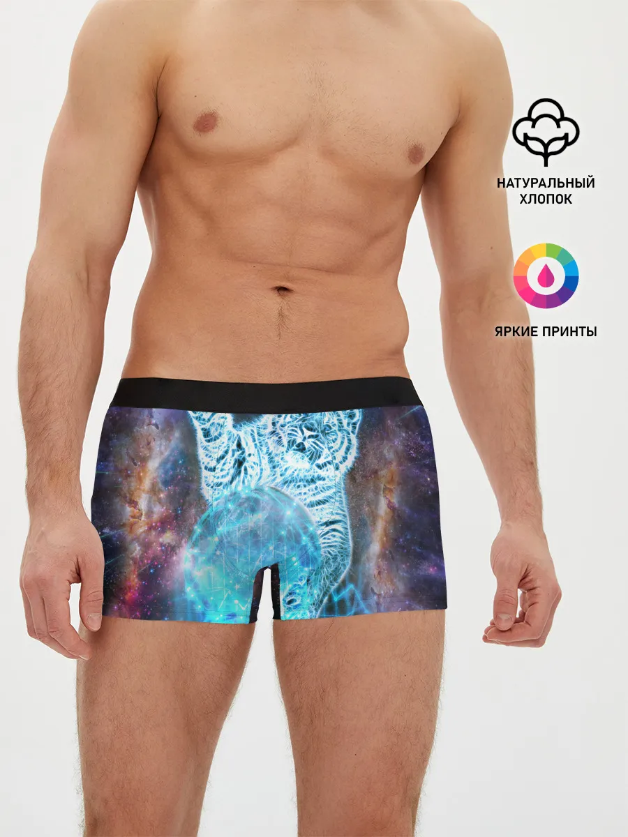 Мужские трусы боксеры / Звездный тигр