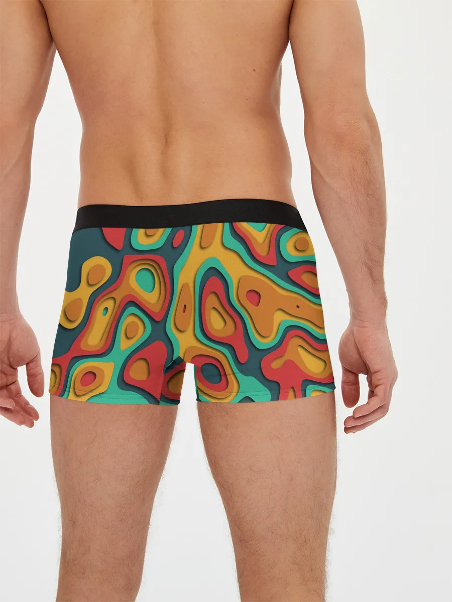 Мужские трусы боксеры / 3D узор Color