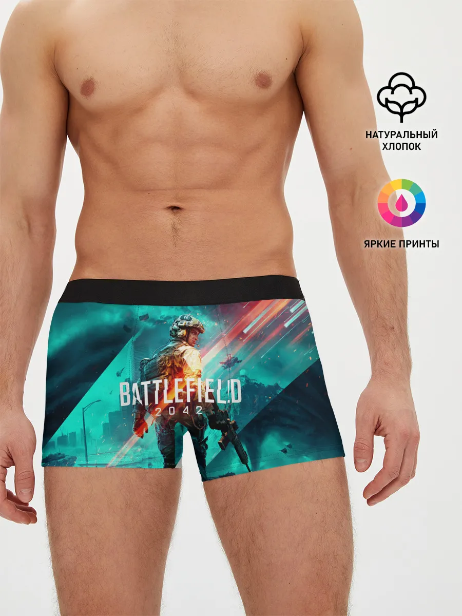 Мужские трусы боксеры / Battlefield 2042 игровой арт