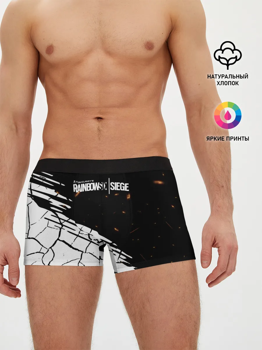 Мужские трусы боксеры / Rainbow Six Siege: Раскаленные пули.