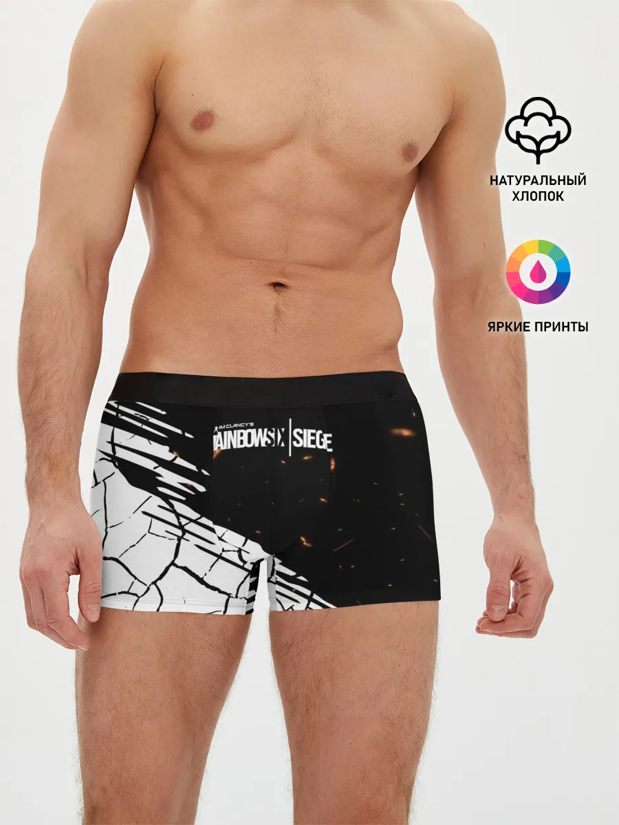 Мужские трусы боксеры / Rainbow Six Siege: Раскаленные пули.