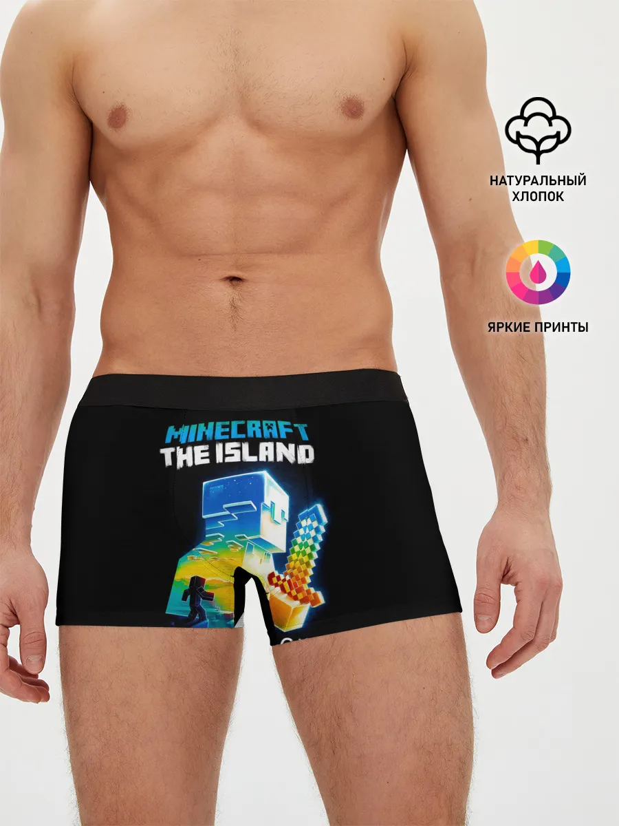 Мужские трусы боксеры / MINECRAFT THE ISLAND