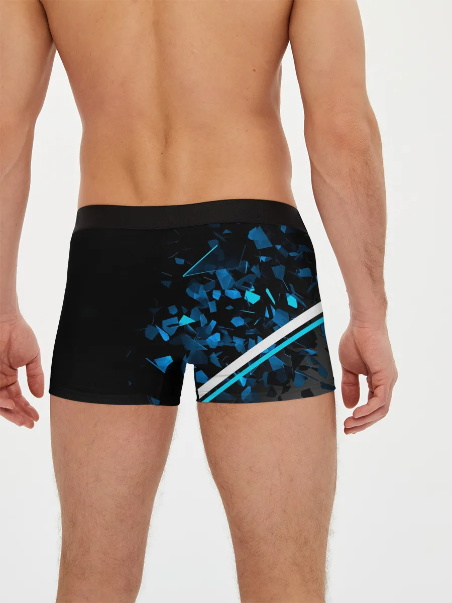 Мужские трусы боксеры / Mercedes AMG | Осколки стекла