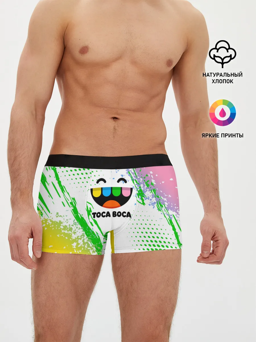 Мужские трусы боксеры / Toca Boca: Улыбашка.