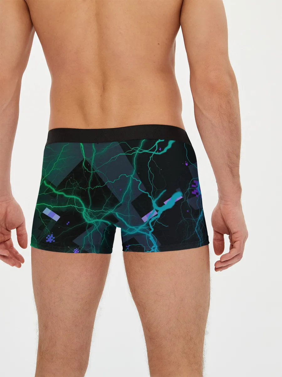 Мужские трусы боксеры / Молнии Майнкрафт