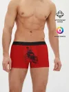 Мужские трусы боксеры / БЕРСЕРК КАСКА И БЕХЕЛИТ КРАСНЫЙ