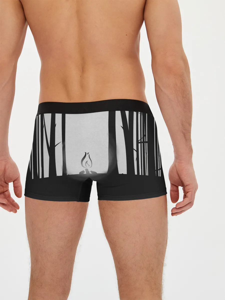 Мужские трусы боксеры / Огонёк из Раста