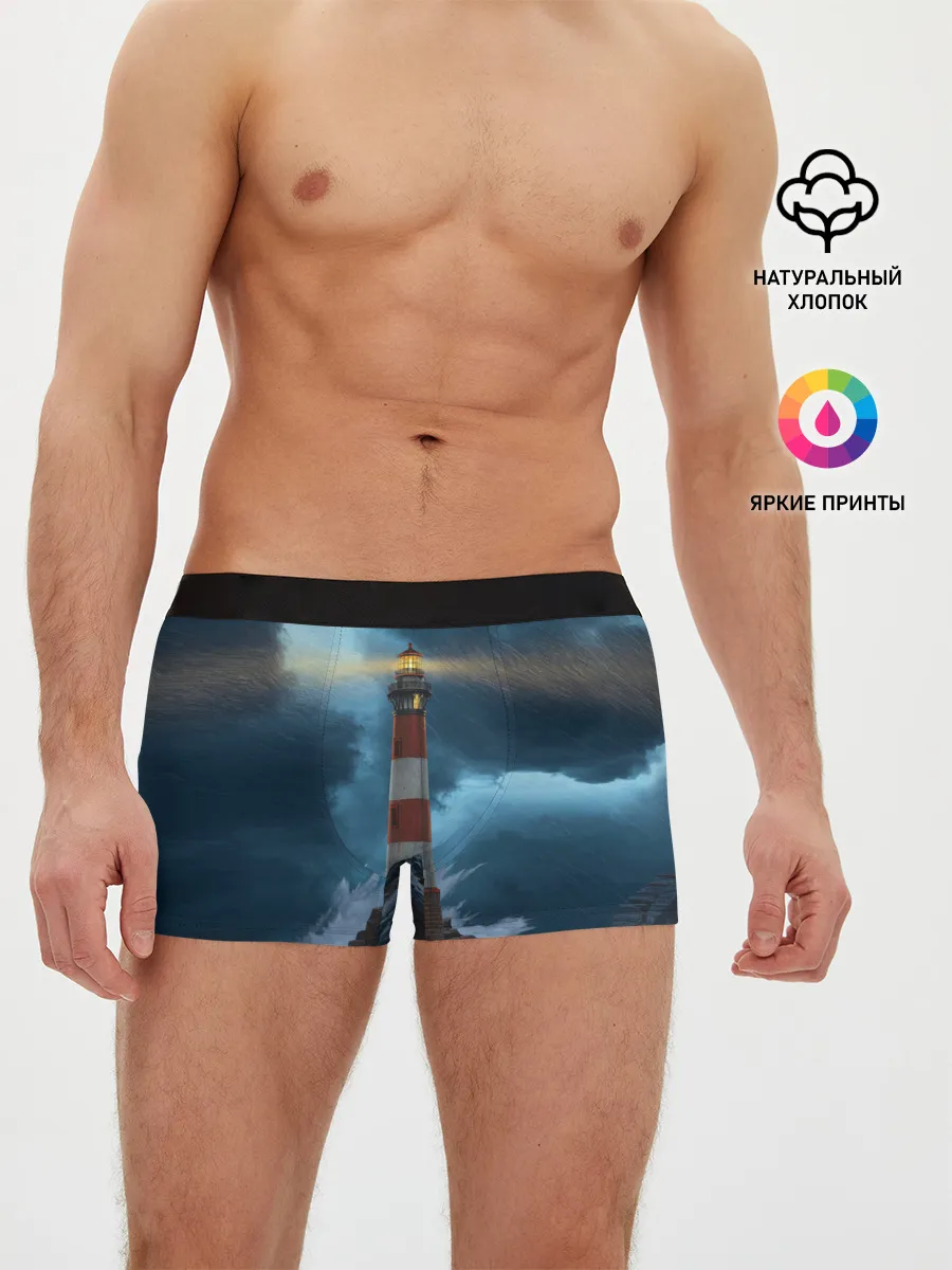 Мужские трусы боксеры / НОЧНОЙ МАЯК
