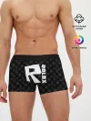 Мужские трусы боксеры / РОБЛОКС ПАТТЕРН ЛОГОТИП