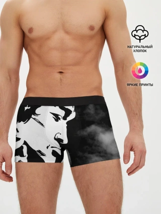 Мужские трусы боксеры / Профиль Виктора Цой